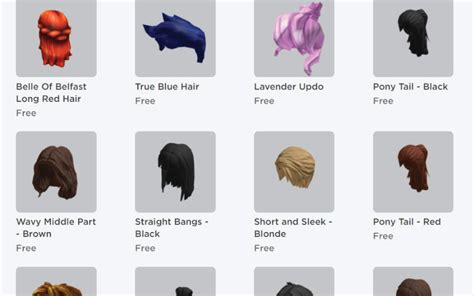 Galeri foto free hair roblox pilihan paling aman yang no delay efisien di area member premium