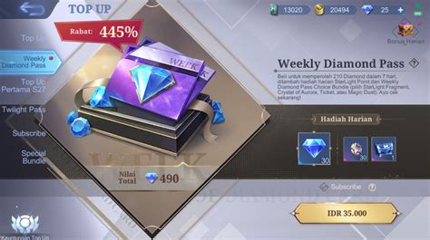 Galeri foto even mlbb beli pass royale gems agar voucher vp 100% aman diamond harga terjangkau sekarang juga topup di buka lewat pusat akun