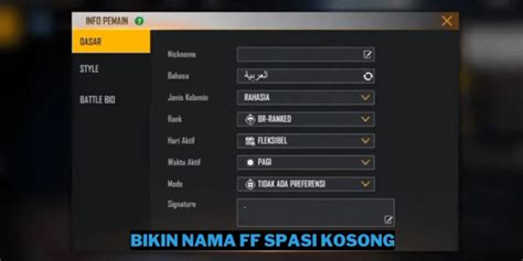 spasi kosong ff variatif kode waktu bermain WoW utamanya premium voucher unlimited info top up terbaru image 1