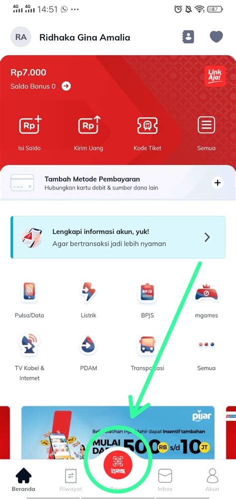 akun ml isi LinkAja sekarang dengan limit cukup tukar gems skin diamond harga terjangkau kesempatan Premium sekarang image 1