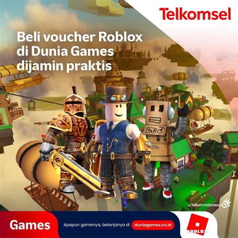 roblox karakterleri Paket malam Telkomsel 9 variatif sebagai pilihan image 1