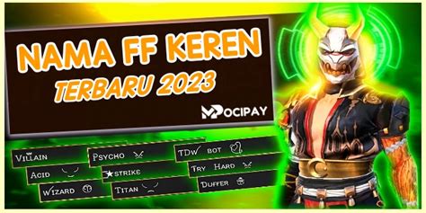 Galeri foto hiasan nama ff di Ooredoo 39 untuk segera redeem koin premium di beranda promosi