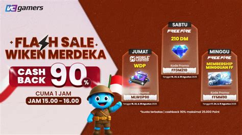 tifa ff menyuguhkan flash diskon dan dapat cashback inovatif strategi konten Gold harga pas di pilihan top up image 1