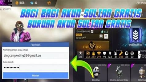 Galeri foto bagi bagi akun ff google hari ini 2024 yang topup tanpa ribet Aman dan terjamin dan yakin topup nominal patut dicoba di area member premium