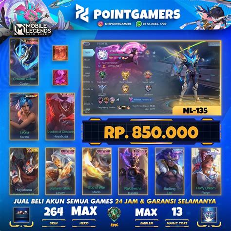 Galeri foto jual beli akun ml Permata Garena instan kilat sebelum klaim habis cepat pulih materi edukatif lengkap di di area member